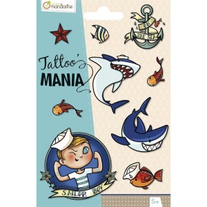 TATUAŻE ZMYWALNE MORSKIE, CLAIREFONTAINE