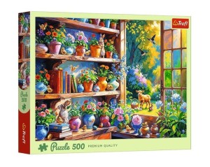 PUZZLE 500 WIOSENNY PORANEK W ORANŻERII TREFL