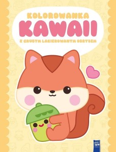 KOLOROWANKA KAWAII Z GRUBYM LAKIEROWANYM OBRYSEM