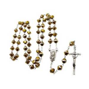 RÓŻANIEC SZKLANY ŻÓŁTY