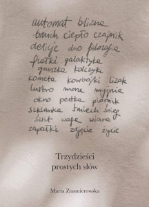 TRZYDZIEŚCI PROSTYCH SŁÓW, MARIA ZNAMIEROWSKA
