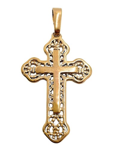 Zawieszka Krzyżyk Pozłacany 32x20mm