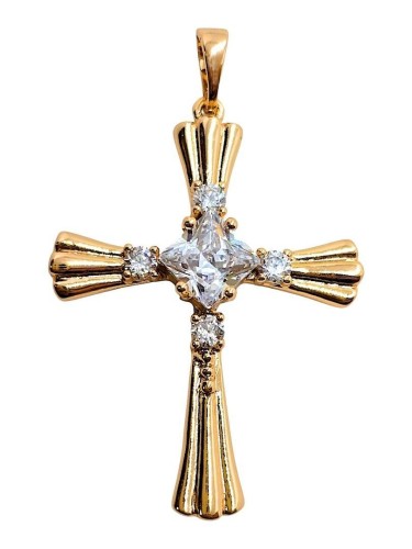 Zawieszka Złoty Krzyżyk 31x26mm