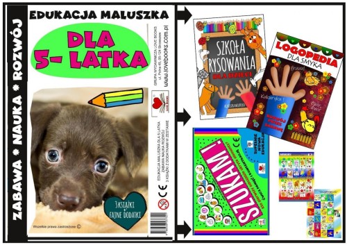 Edukacja maluszka - zestaw książek dla 5 latka