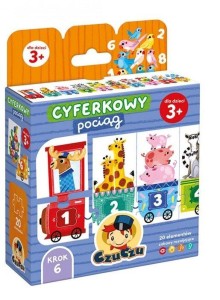 CZUCZU CYFERKOWY POCIĄG 3+, BRIGHT JUNIOR MEDIA
