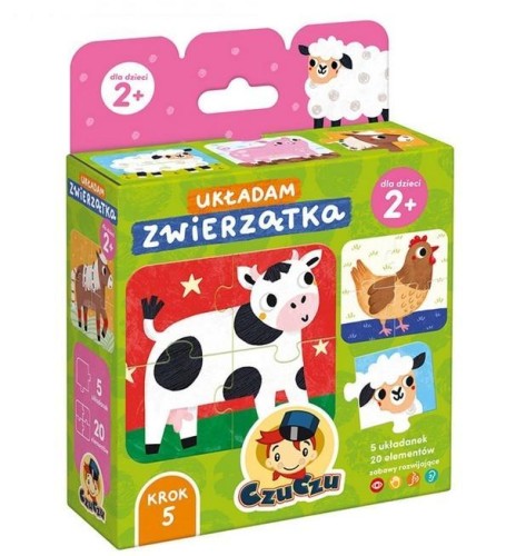 CzuCzu Układam Zwierzątka 2+, Bright Junior Media
