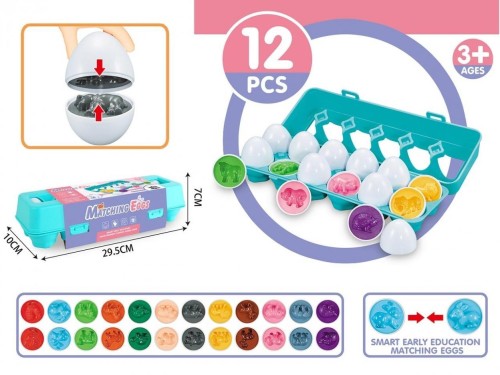 Gra Jajka zwierzątka memo 12szt, Madej
