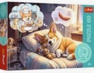 PUZZLE 60 CORGI W KRAINIE SNÓW TREFL, TREFL