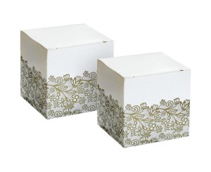 PUDEŁKA PAPIEROWE NA SŁODYCZE 5X5X5CM 6SZT, GODAN