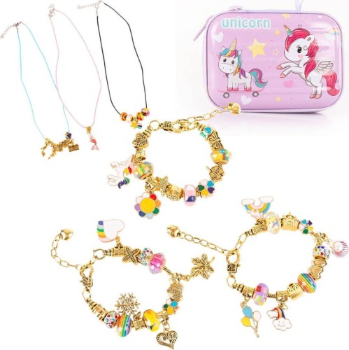 Zestaw do robienia biżuterii Jednorożec 66el