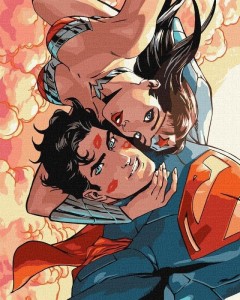 MALOWANIE PO NUMERACH - WONDER WOMAN: UŚCISKI