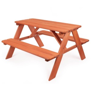 STOLIK OGRODOWY, ŁAWA DLA DZIECI DREWNIANE IMPREG.