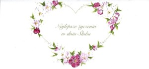 KARNET ŚLUB DL S31 - DUŻE SERCE