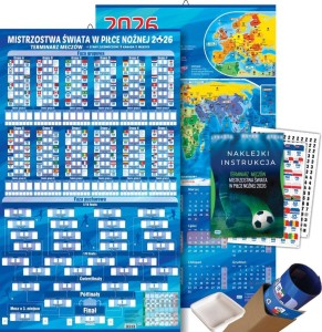 TERMINARZ MECZÓW Z NAKLEJKAMI ŚCIENNY MISTRZOSTWA