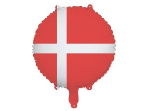 BALON FOLIOWY FLAGA DANII 35CM