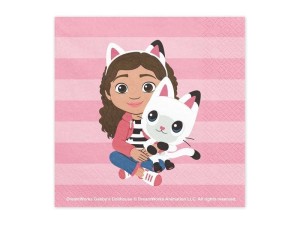 SERWETKI KOCI DOMEK GABI 33X33CM 20SZT