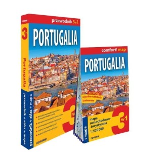 PORTUGALIA 3W1: PRZEWODNIK + ATLAS + MAPA W.2025