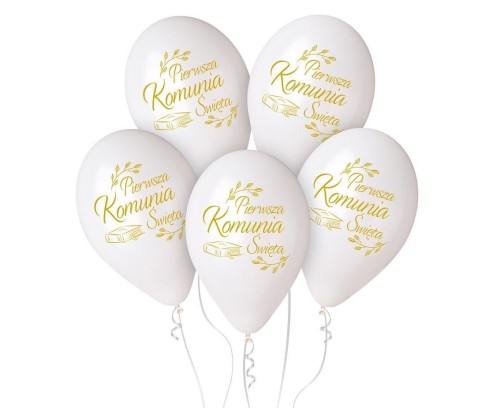 Balony premium Komunia biblia 30cm 5szt