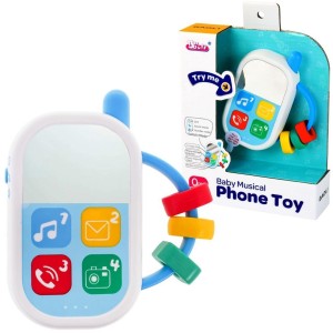 TELEFON GRZECHOTKA MUZYCZNA DLA MALUCHA, TRIFOX