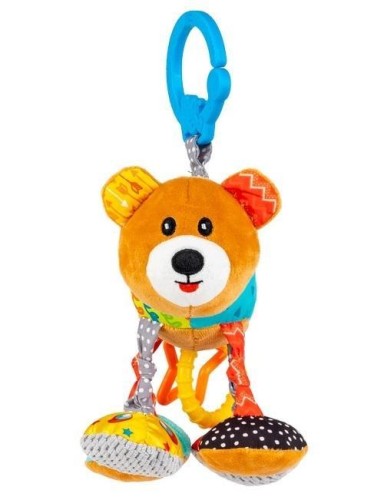 Zawieszka Kolorowy Miś Jacuś z wibracją, Balibazoo