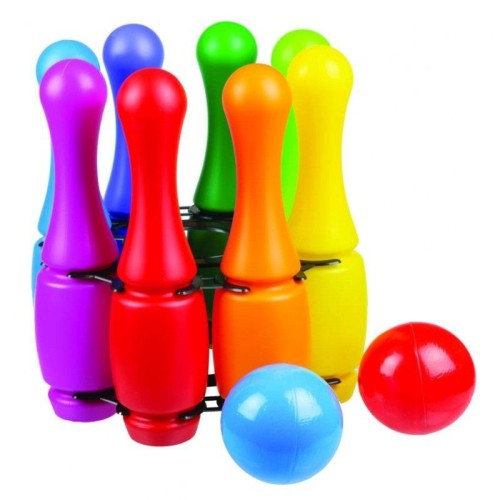 Kręgle średnie w koszyku, Macyszyn Toys