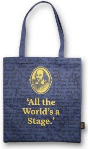 SZEKSPIR TORBA BAWEŁNIANA CAŁY ŚWIAT JEST SCENĄ