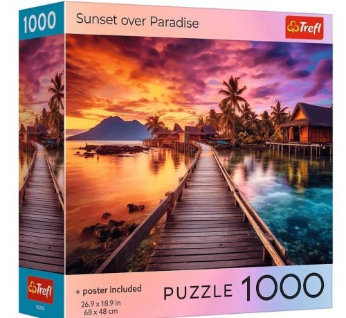 Puzzle 1000 USA Collection: Sunset in the Maldives