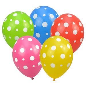 BALONY KROPKI 28CM 5SZT