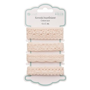 KORONKI BAWEŁNIANE 4X1M