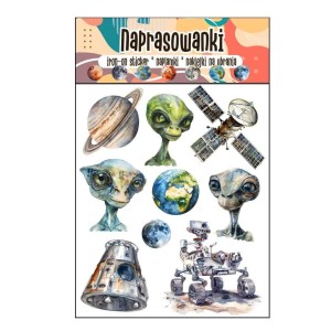 NAPRASOWANKI TERMO NAKLEJKI NA UBRANIA KOSMOS
