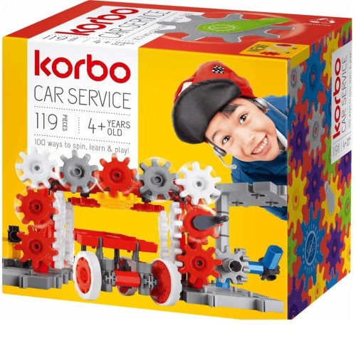 Car service klocki 119 el, Korbo