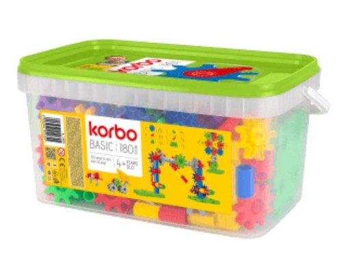 Basic klocki 180 el, Korbo