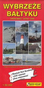 WYBRZEŻE BAŁTYKU JAROSŁAWIEC, USTKA, ŁEBA 1:50 000