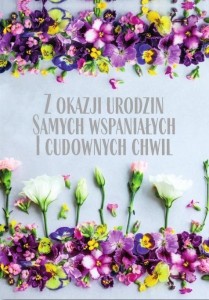 KARTKA OKOLICZNOŚCIOWA URODZINY TS96