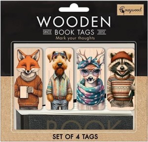 ZAKŁADKI DREWNIANE DO KSIĄŻKI PRZYJACIELE