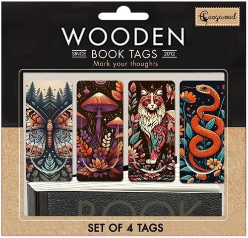 Zakładki drewniane do książki Magia, Cozywood