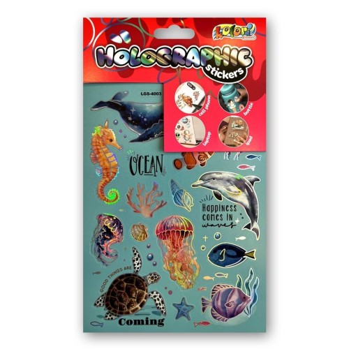 Naklejki holographic ocean PENMATE