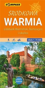 MAPA TURYSTYCZNA - ŚRODKOWA WARMIA LAM. 1:75 000