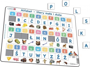 UKŁADANKA ALFABET - LITERY MAŁE I DUŻE MAXI