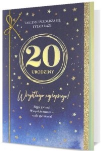 KARNET B6 URODZINY 20