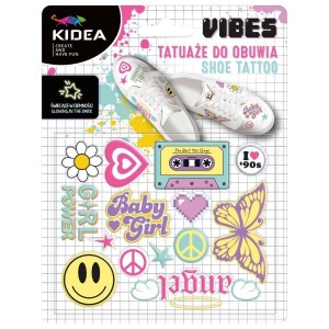 TATUAŻE DO OBUWIA ŚWIECĄCE W CIEMNOŚCI VIBES KIDEA