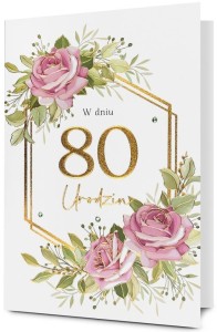 KARNET URODZINY 80