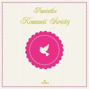 PAMIĄTKA KOMUNII ŚWIĘTEJ - DZIEWCZYNKA
