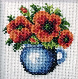 HAFT KRZYŻYKOWY - MAKI W GARNUSZKU, ANEX-BIS