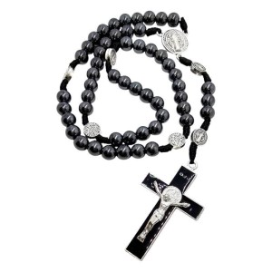 RÓŻANIEC ŚW. BENEDYKTA HEMATYT