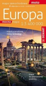 EUROPA MAPA SAMOCHODOWA 1:3400 000