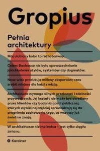 PEŁNIA ARCHITEKTURY, WALTER GROPIUS
