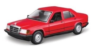 1987 MERCEDES-BENZ 190E RED 1:24 BBURAGO, BBURAGO