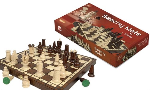 Szachy drewniane małe 28cm, Rafał Magiera