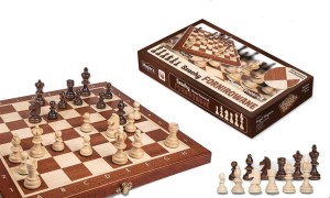 SZACHY FORNIROWANE 35CM, RAFAŁ MAGIERA